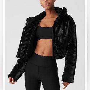 The Orion Cropped Puffer by Alo Yoga